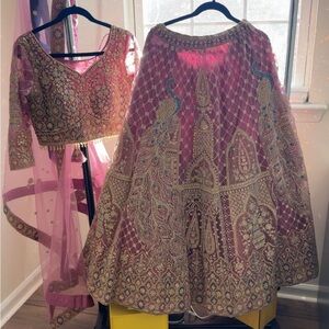 Embroidered Pink Skirt